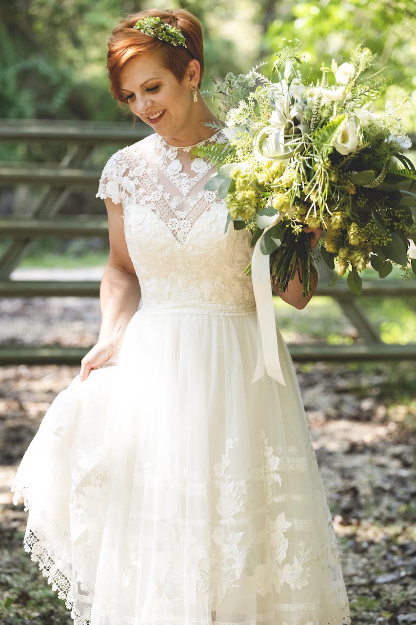 Bride on the trail