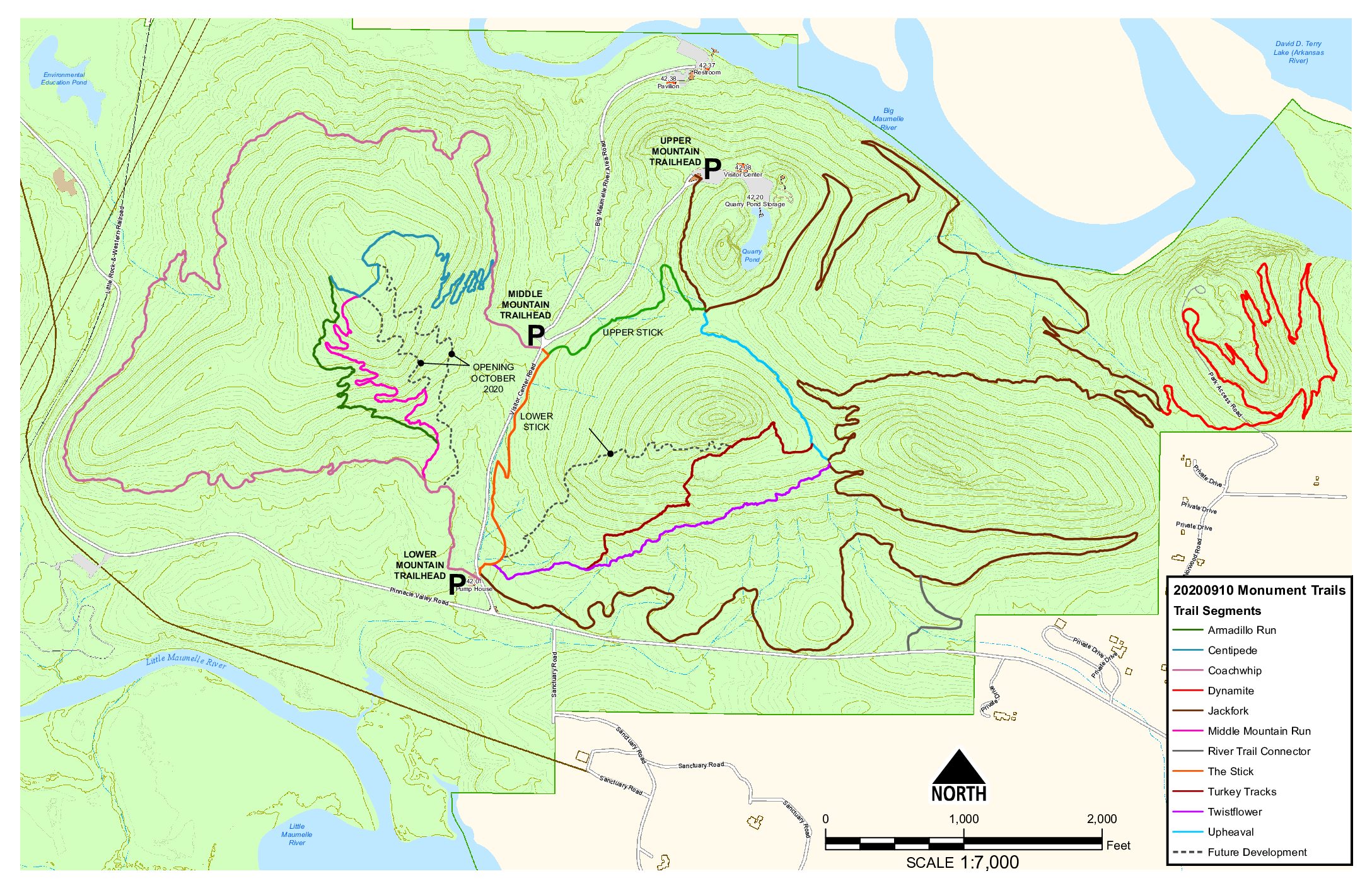 Blowing Springs Trail Map