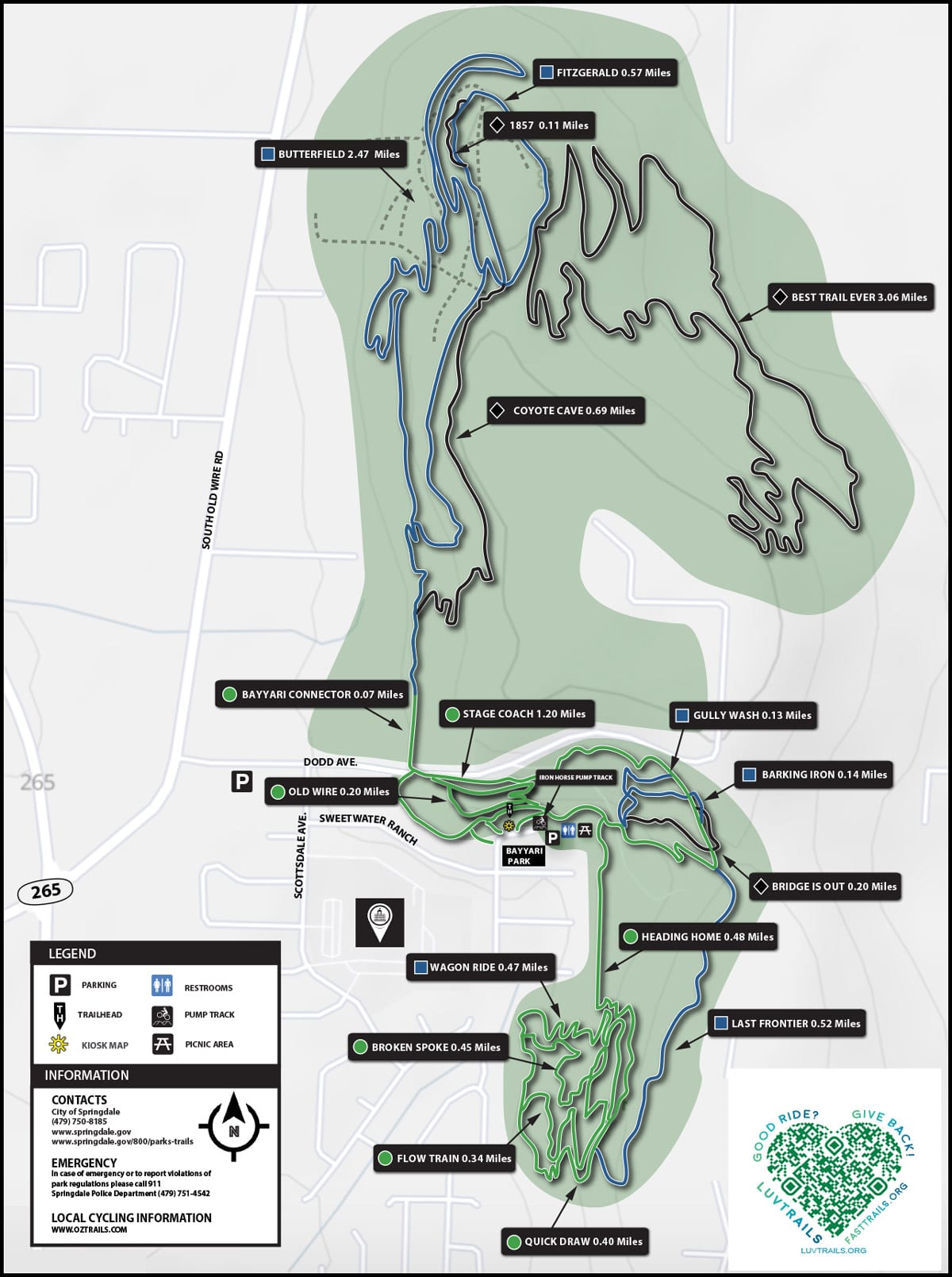 Fitgerald Mountain Trail Map