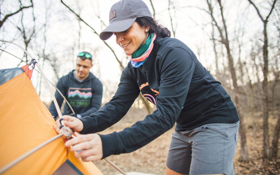 Camping at Coler Mountain Bike Preserve in Bentonville, Arkansas