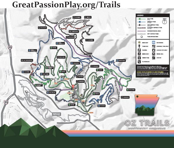 OZ Trails™ Great Passion Play Map