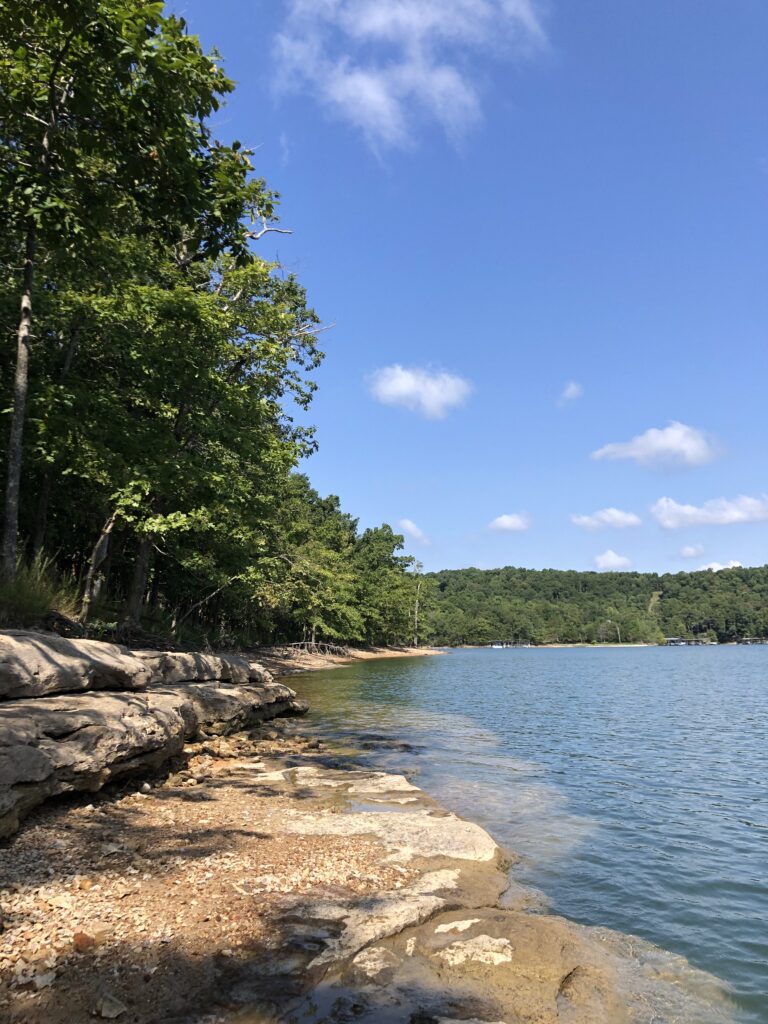 Lookout onto Beaver Lake.