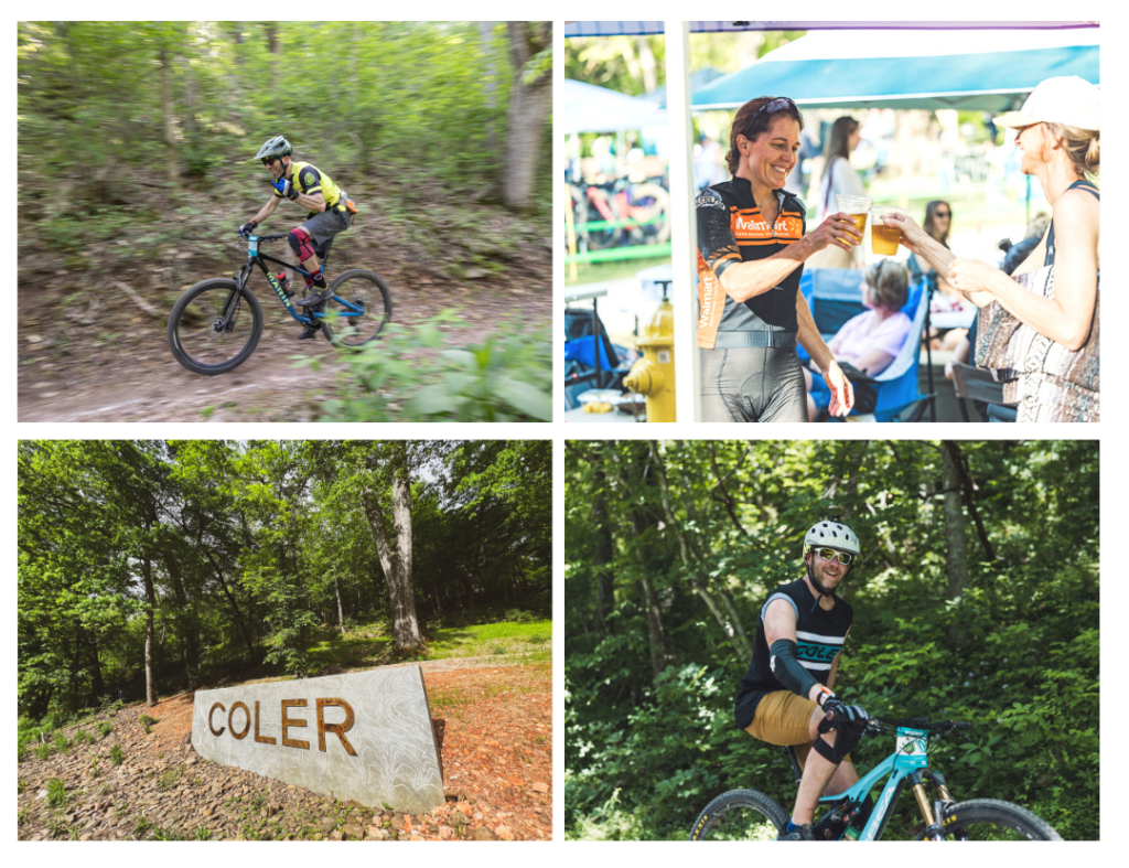 Bike event photo collage