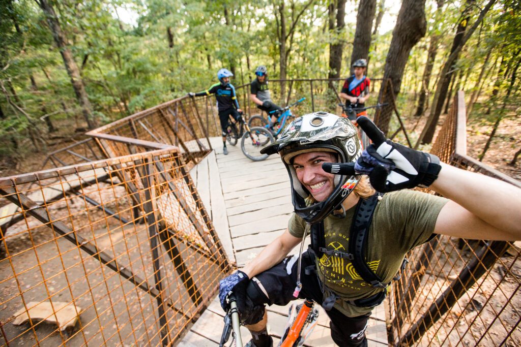 Male rider at the top of Coler's Hub