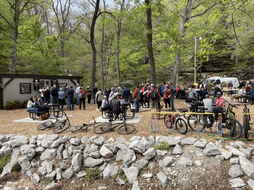 People line up at Gear Garden