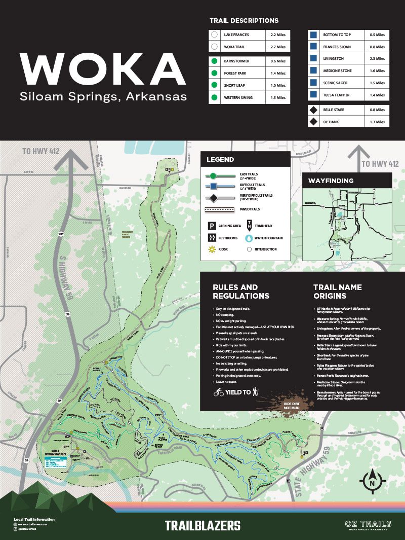 WOKA Trail Map Image small. Download PDF for better resolution