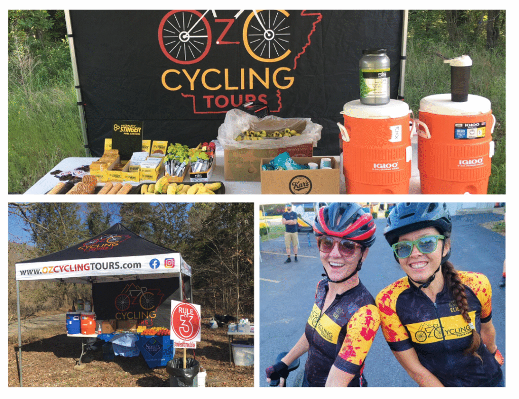 Collage of OZ Cycling Tours photos